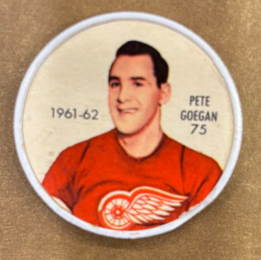 1961-62 Shirriff/Salada Coins #75 Pete Goegan Hockey Coin Vintage V104747 Image 1