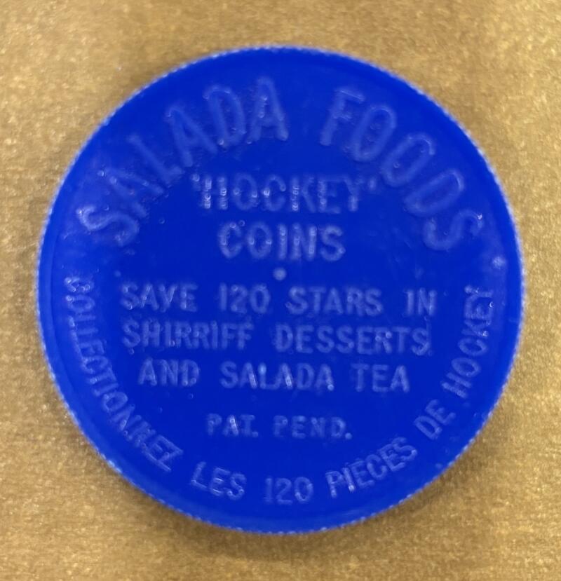 1961-62 Shirriff/Salada Coins #75 Pete Goegan Hockey Coin Vintage V104758 Image 2