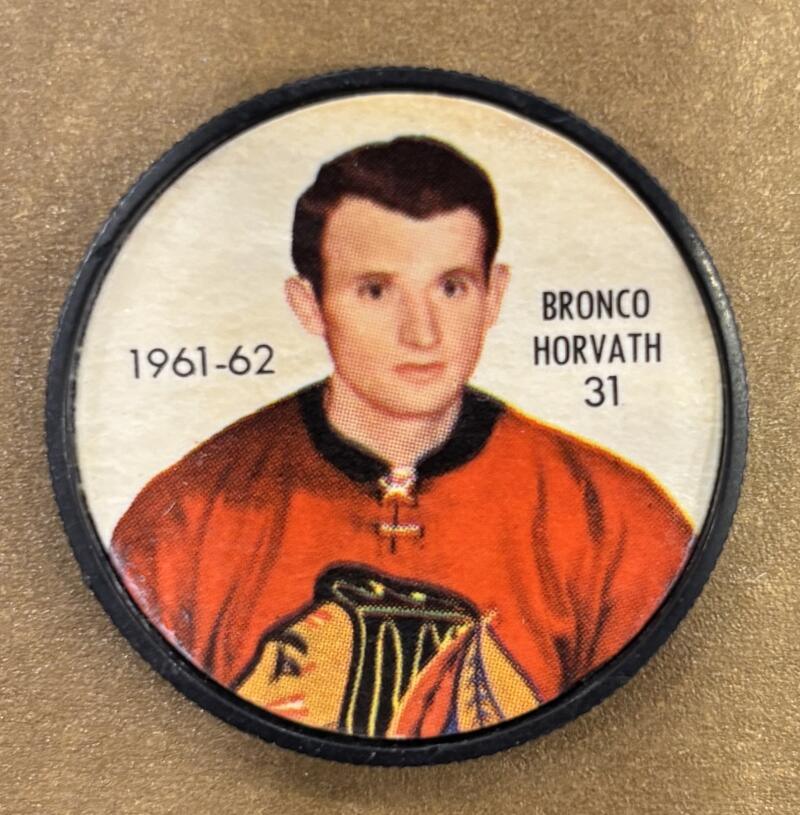 1961-62 Shirriff/Salada Coins #105 Claude Provost Hockey Coin Vintage V104761 Image 1