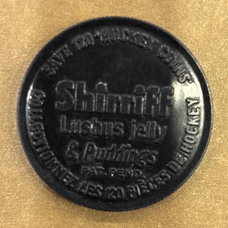 1961-62 Shirriff/Salada Coins #105 Claude Provost Hockey Coin Vintage V104761 Image 2