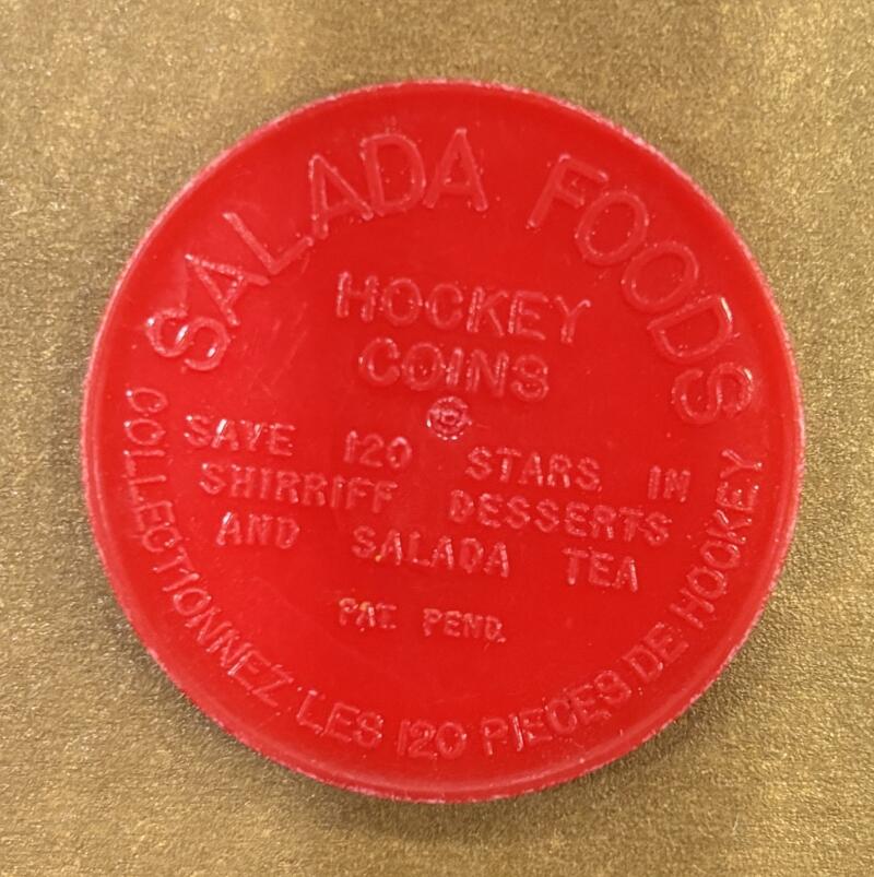 1961-62 Shirriff/Salada Coins #110 Henri Richard Hockey Coin Vintage V104762 Image 2