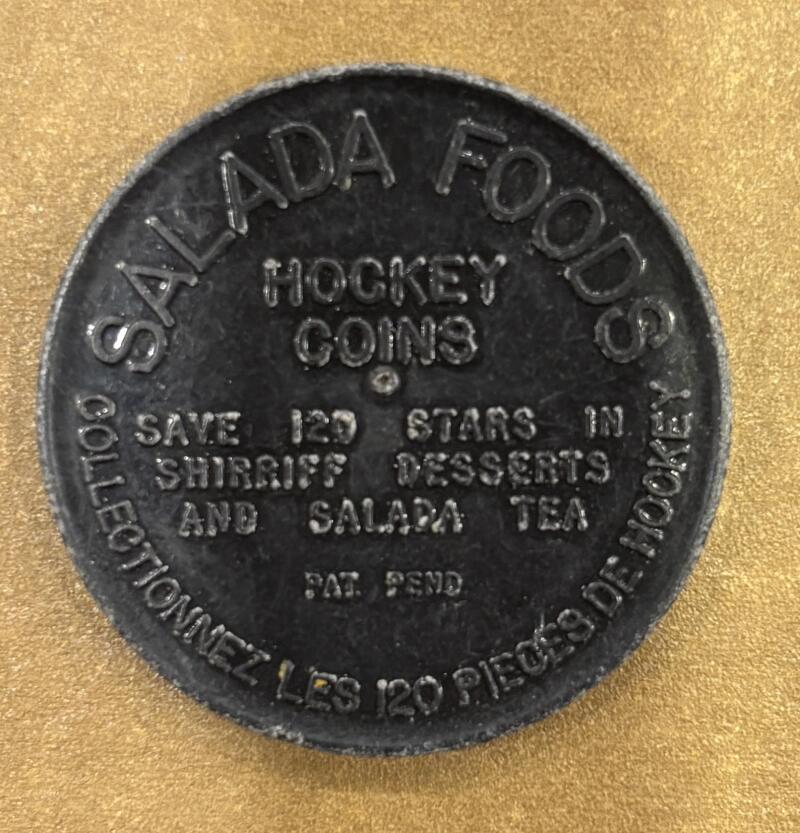 1961-62 Shirriff/Salada Coins #35 Dollard St.Laurent Hockey Coin Vintage V104763 Image 2