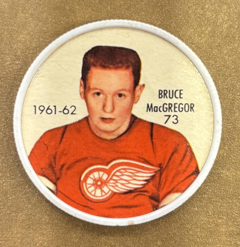 1961-62 Shirriff/Salada Coins #73 Bruce MacGregor Hockey Coin Vintage V104764 Image 1