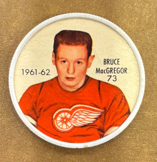 1961-62 Shirriff/Salada Coins #73 Bruce MacGregor Hockey Coin Vintage V104764 Image 1