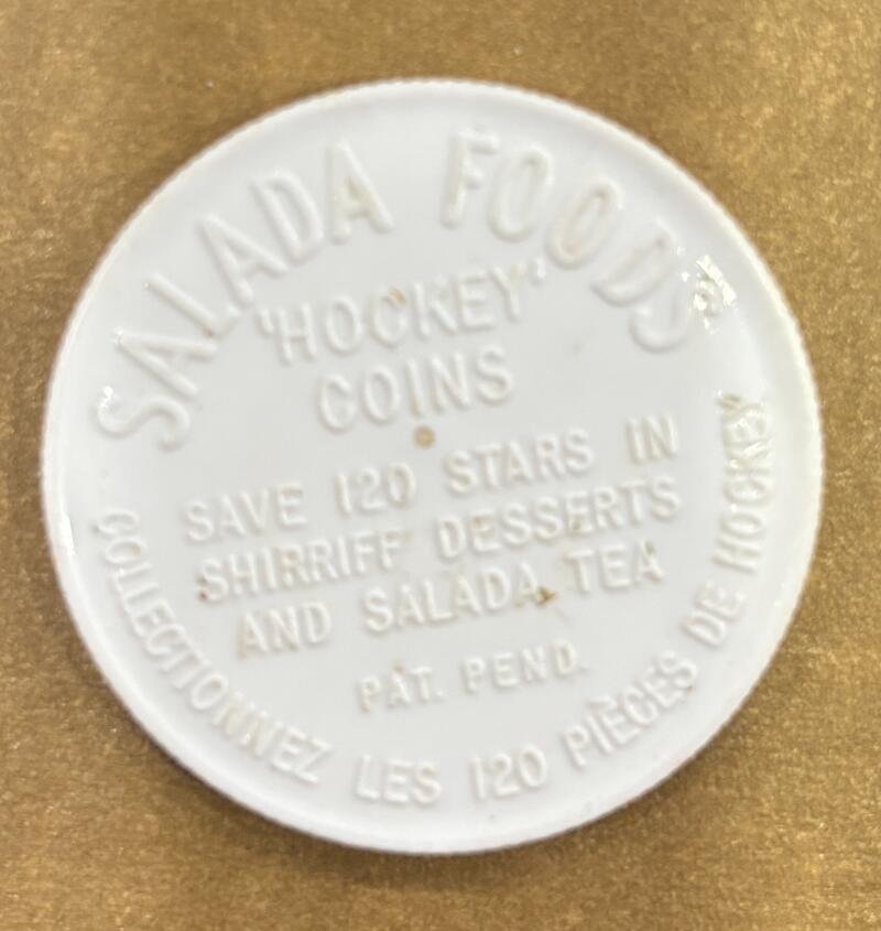 1961-62 Shirriff/Salada Coins #73 Bruce MacGregor Hockey Coin Vintage V104764 Image 2