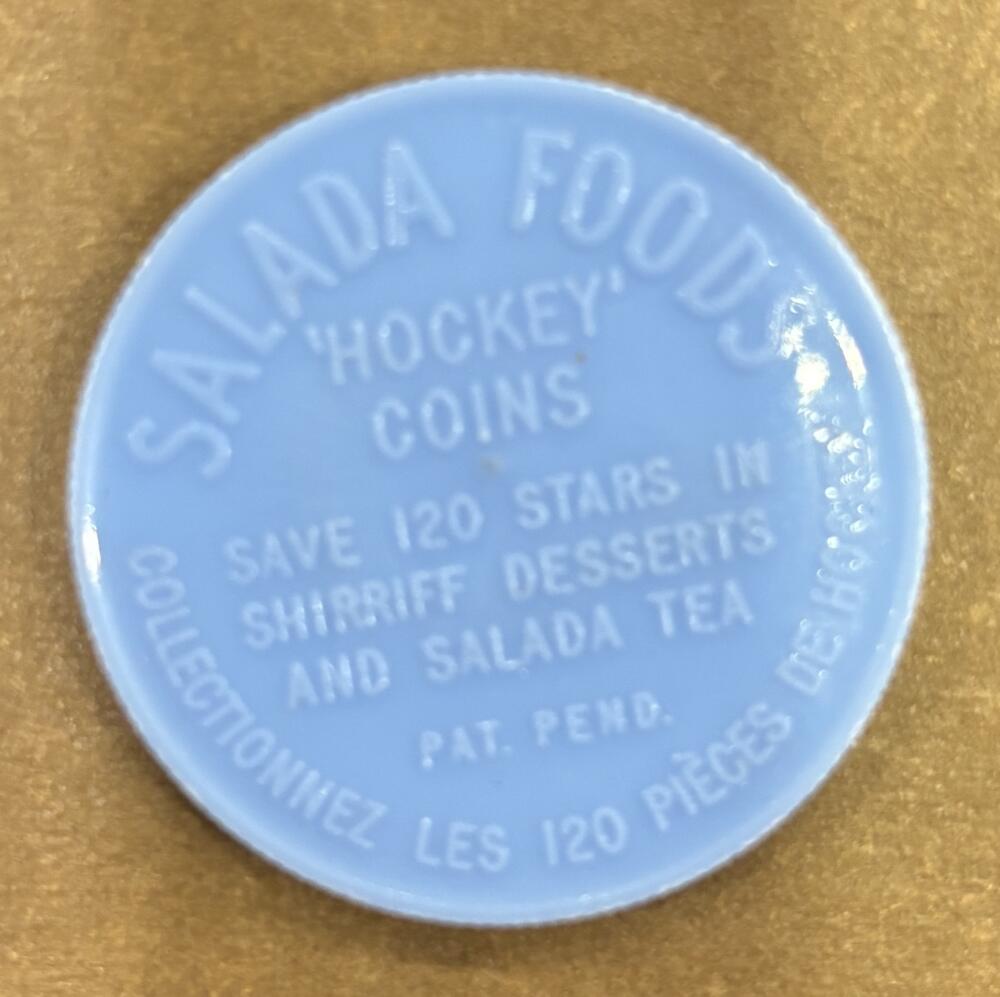 1961-62 Shirriff/Salada Coins #92 Ted Hampson Hockey Coin Vintage V104766 Image 2