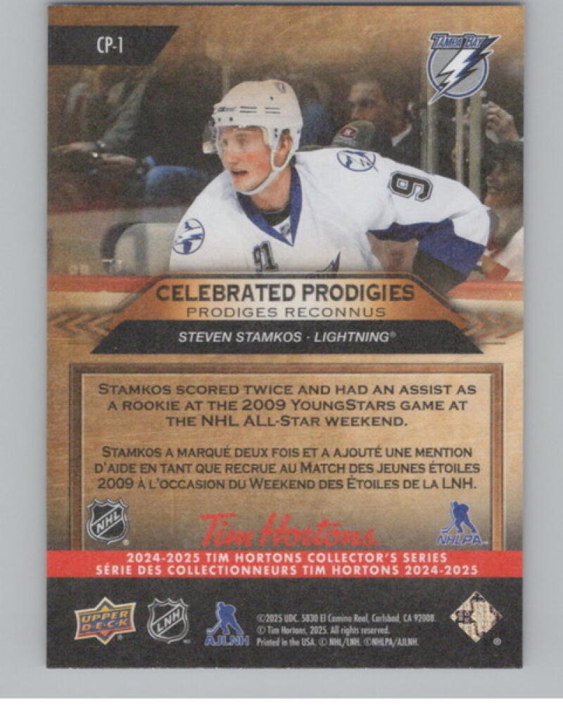 2024-25 UD Tim Hortons Retrospective Celebrated Prodigies Steven Stamkos V104775 Image 2