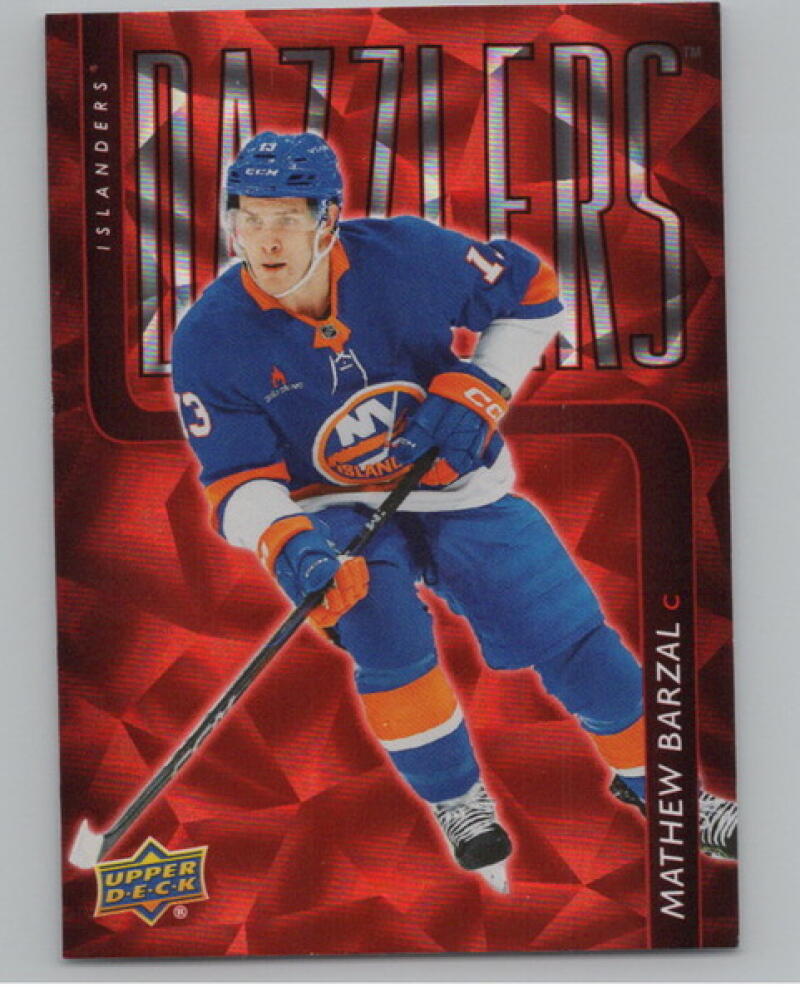 2025-26 Upper Deck Dazzlers Red #DZ50 Mathew Barzal V104782 Image 1