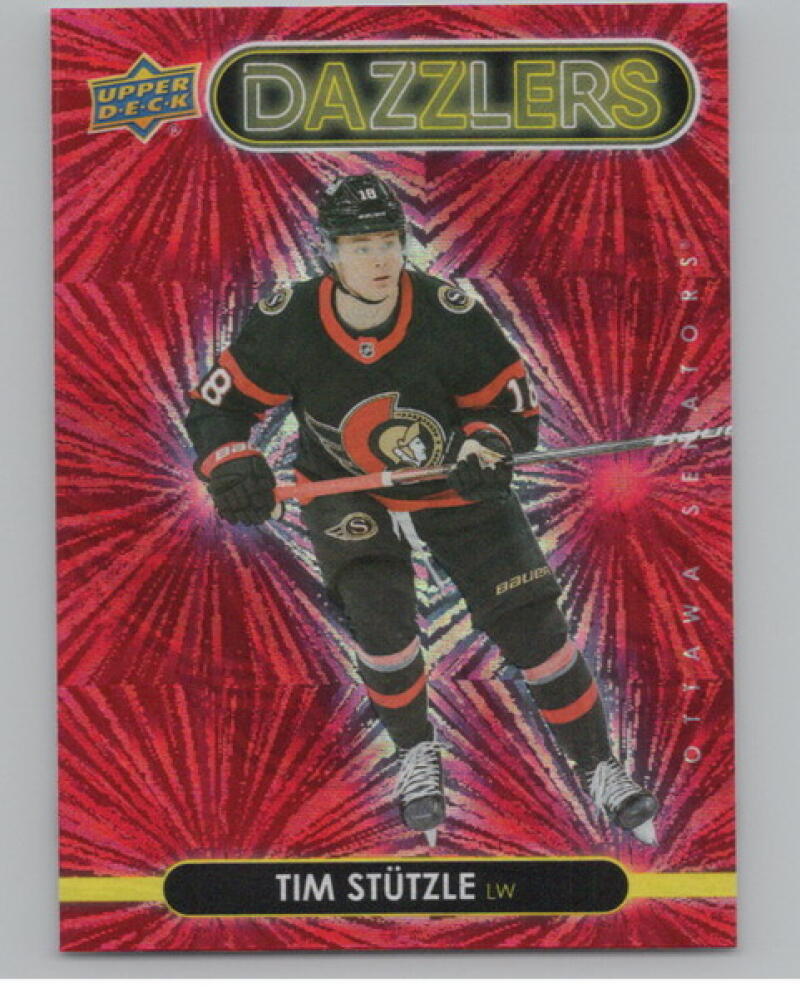 2021-22 Upper Deck Dazzlers Red #DZ33 Tim Stutzle V104788 Image 1