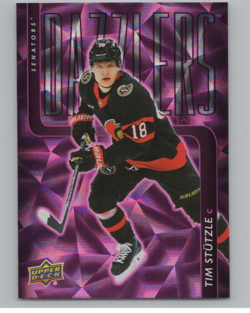 2021-22 Upper Deck Dazzlers Purple #DZ33 Tim Stutzle V104791 Image 1