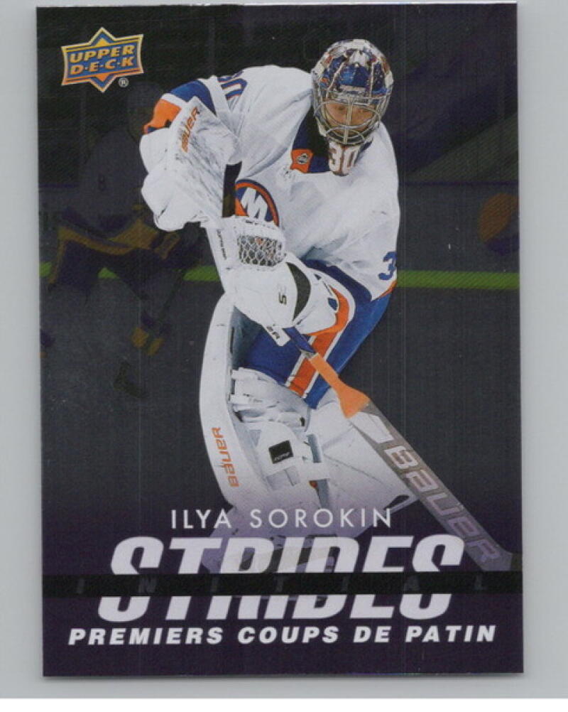 2024-25 UD Tim Hortons Rookie Retrospective Strides #IS7 Ilya Sorokin V104823 Image 1