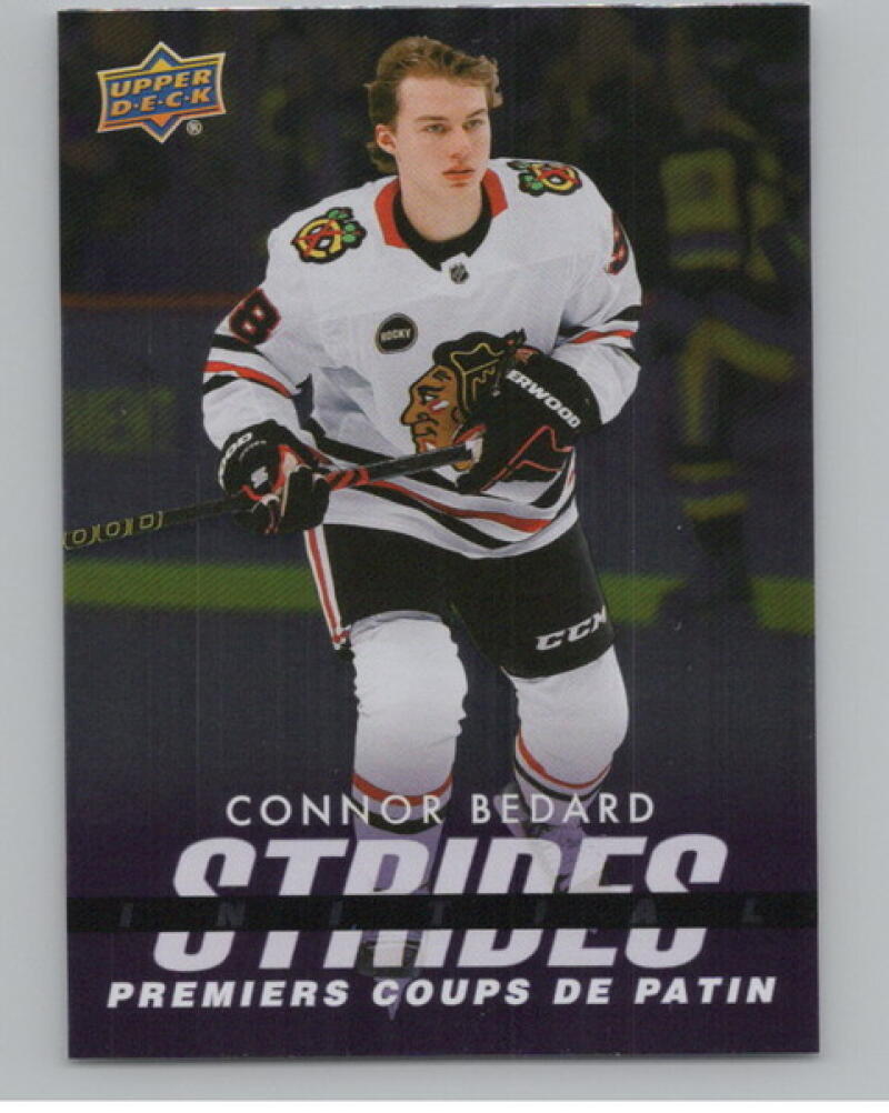 2024-25 UD Tim Hortons Rookie Retrospective Strides #IS12 Connor Bedard V104828 Image 1