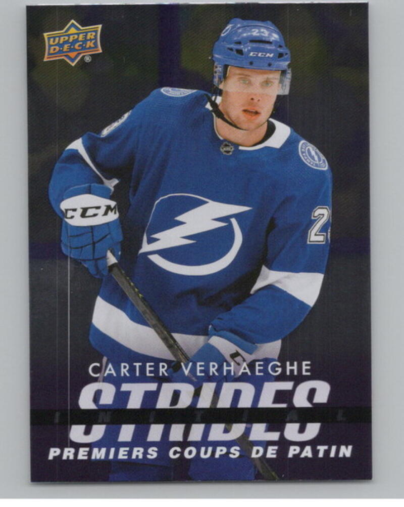 2024-25 UD Tim Hortons Rookie Retrospective Strides #IS15 Carter Verhaeghe V104831 Image 1