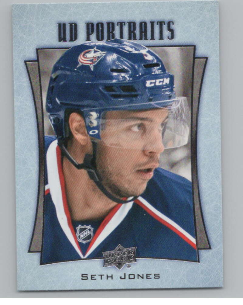 2016-17  UD Portraits #P-1 Seth Jones   Columbus Blue Jackets  V104835 Image 1