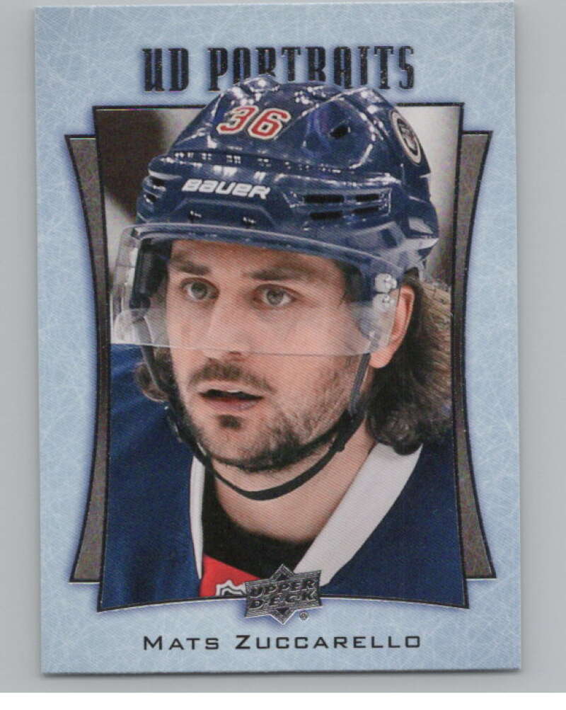 2016-17  UD Portraits #P-2 Mats Zuccarello   New York Rangers  V104836 Image 1