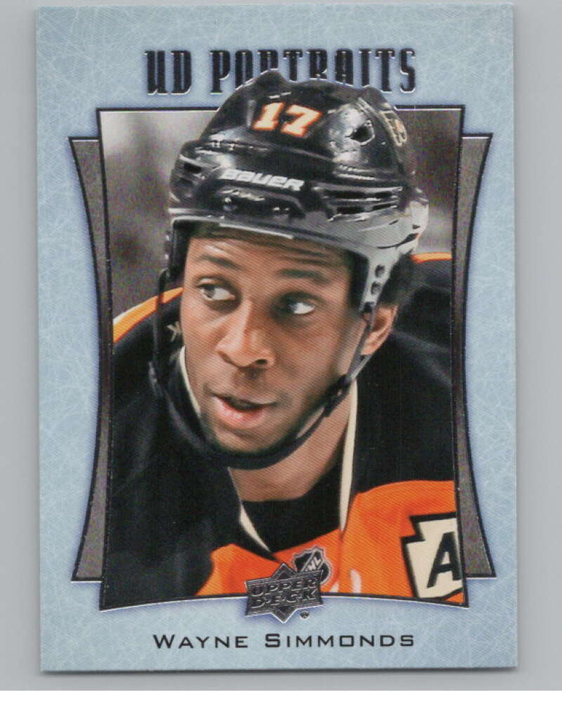 2016-17  UD Portraits #P-3 Wayne Simmonds   Philadelphia Flyers  V104837 Image 1