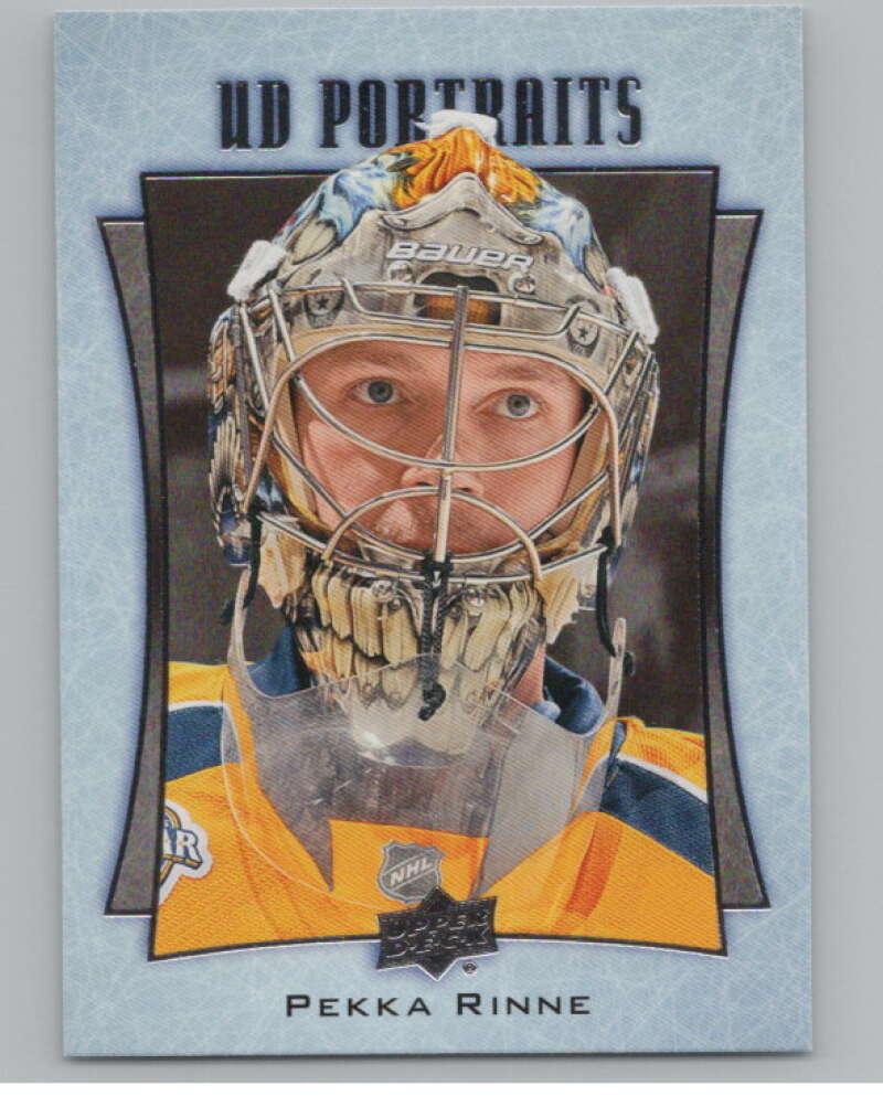 2016-17  UD Portraits #P-5 Pekka Rinne   Nashville Predators  V104839 Image 1