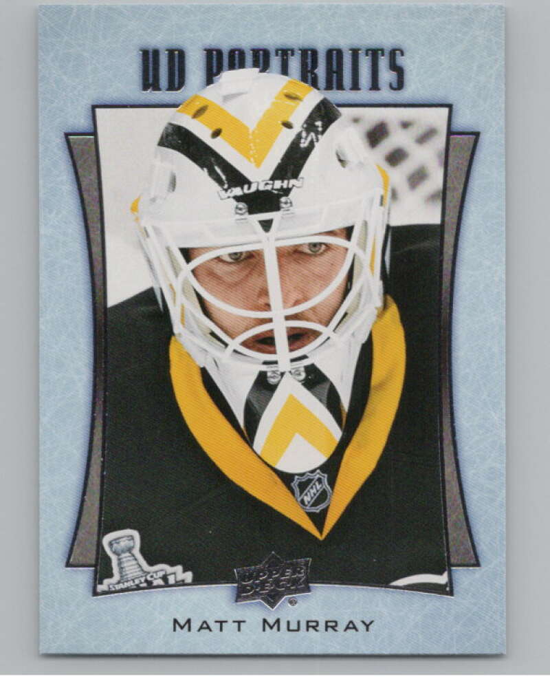 2016-17  UD Portraits #P-11 Matt Murray   Pittsburgh Penguins  V104845 Image 1