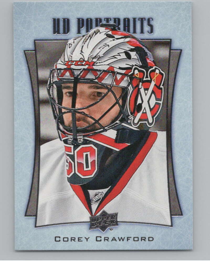 2016-17  UD Portraits #P-18 Corey Crawford   Chicago Blackhawks  V104852 Image 1