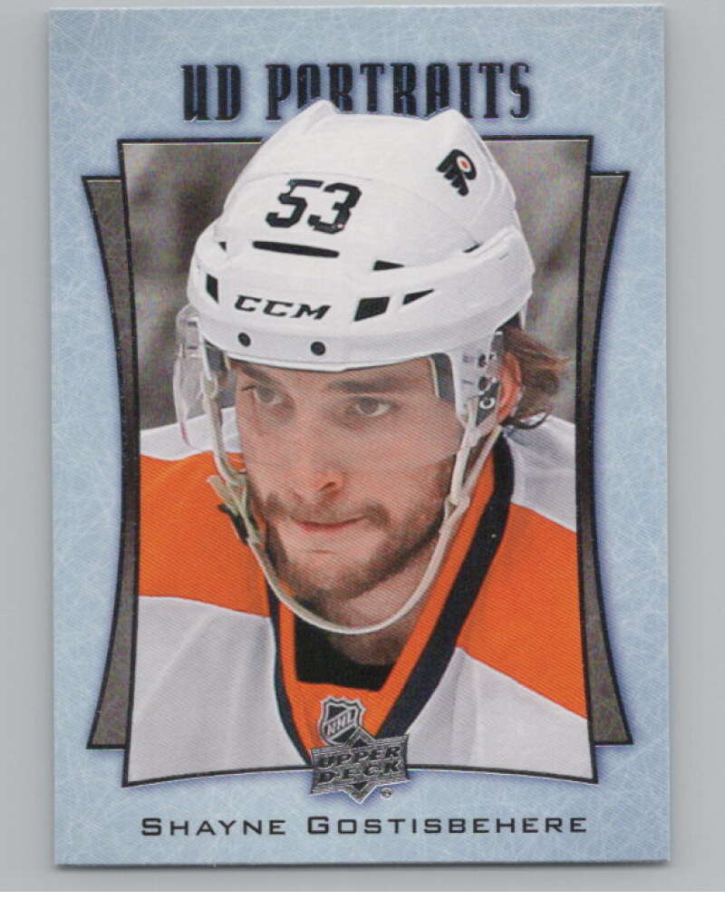 2016-17  UD Portraits #P-21 Shayne Gostisbehere   Philadelphia Flyers  V104855 Image 1