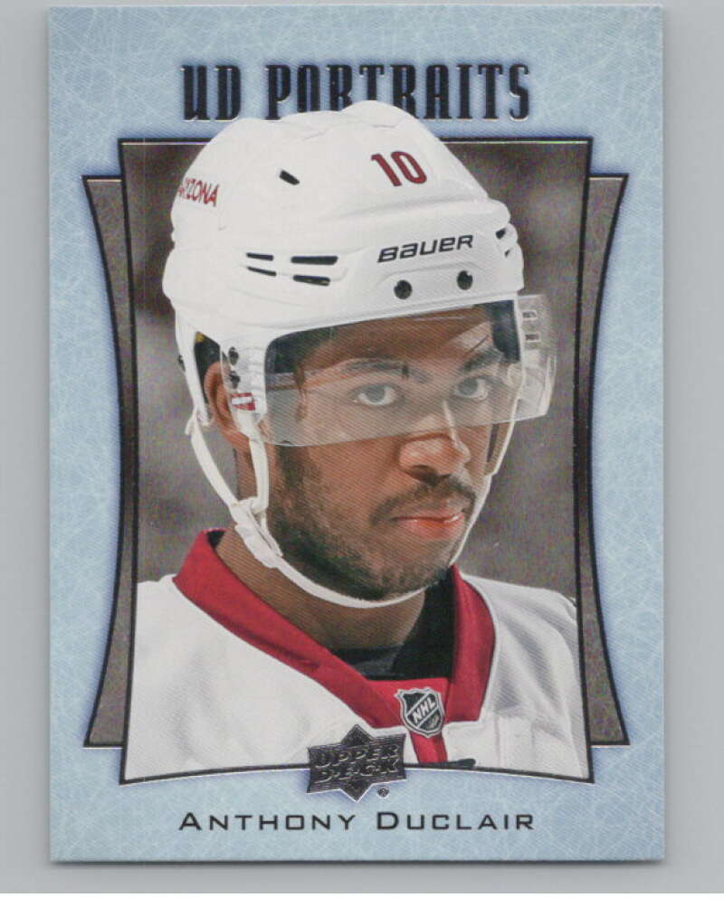 2016-17  UD Portraits #P-22 Anthony Duclair   Arizona Coyotes  V104856 Image 1