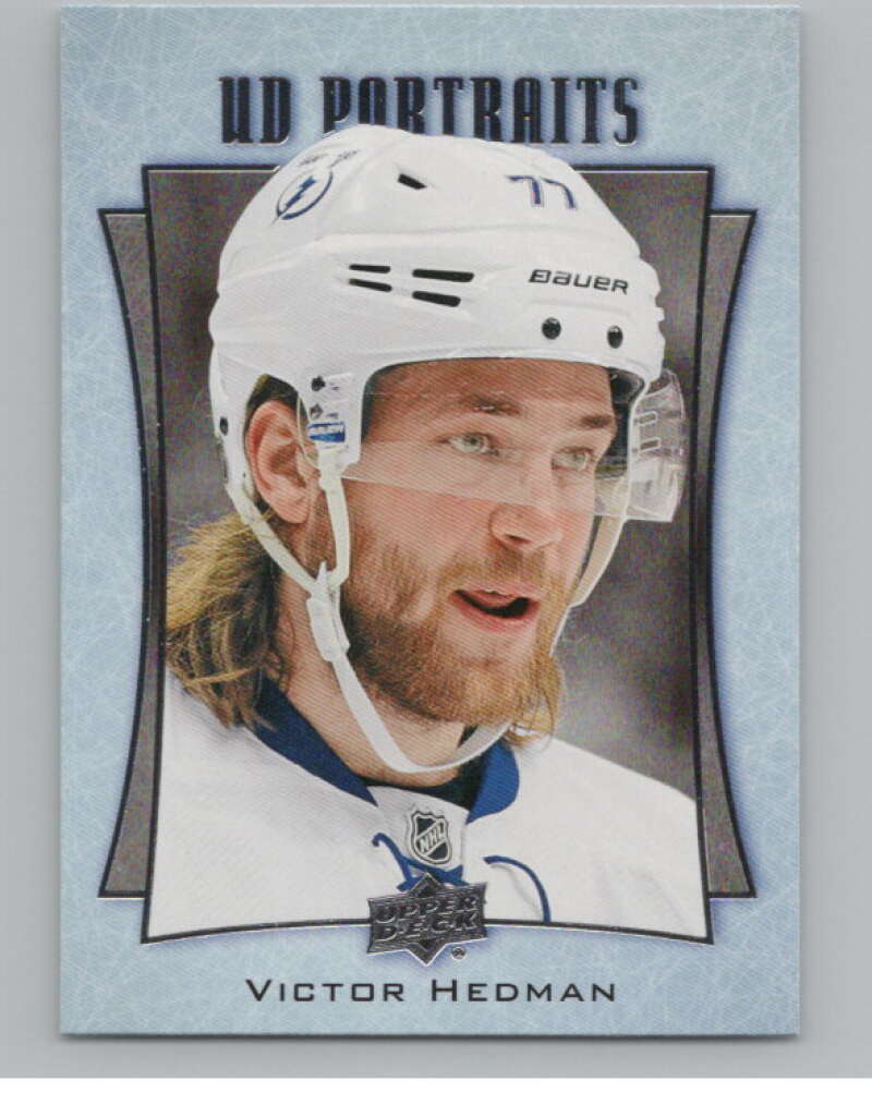 2016-17  UD Portraits #P-26 Victor Hedman   Tampa Bay Lightning  V104860 Image 1