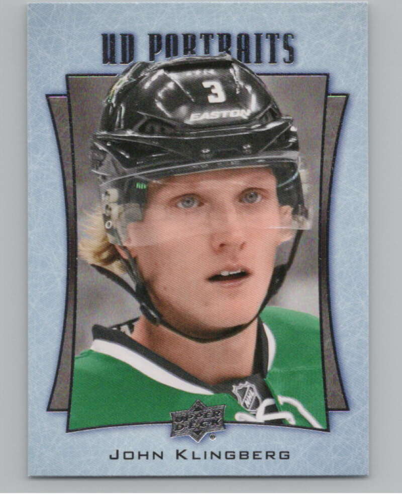 2016-17  UD Portraits #P-27 John Klingberg   Dallas Stars  V104861 Image 1