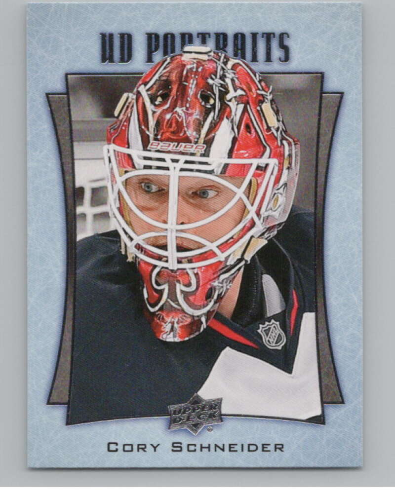 2016-17  UD Portraits #P-28 Cory Schneider   New Jersey Devils  V104862 Image 1
