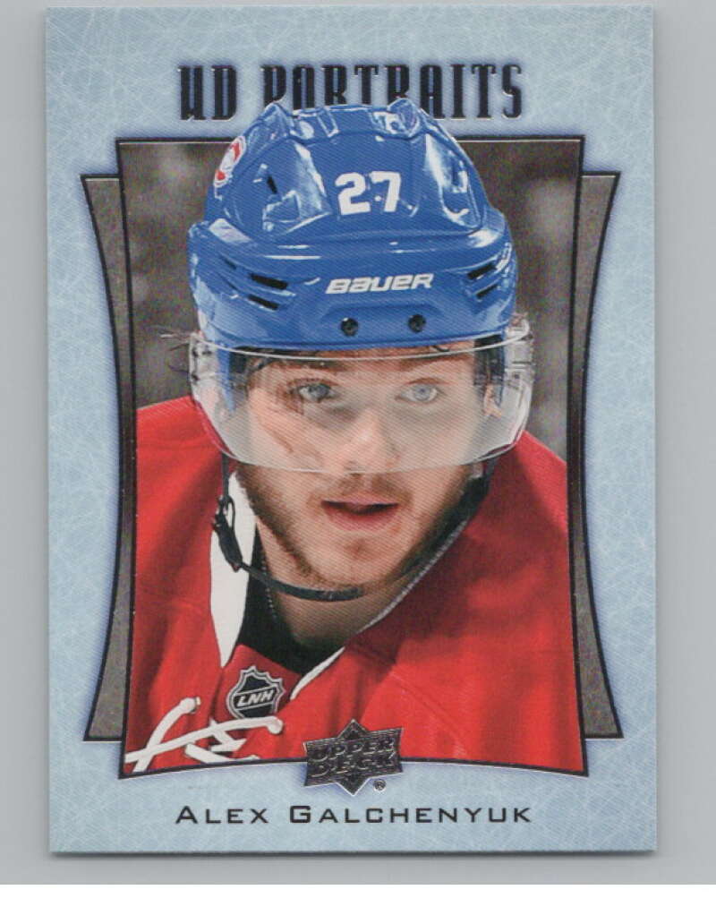 2016-17  UD Portraits #P-33 Alexander Galchenyuk   Montreal Canadiens  V104867 Image 1