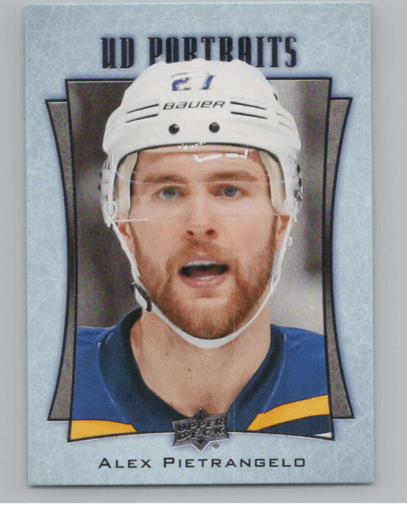 2016-17  UD Portraits #P-41 Alex Pietrangelo   St. Louis Blues  V104875 Image 1