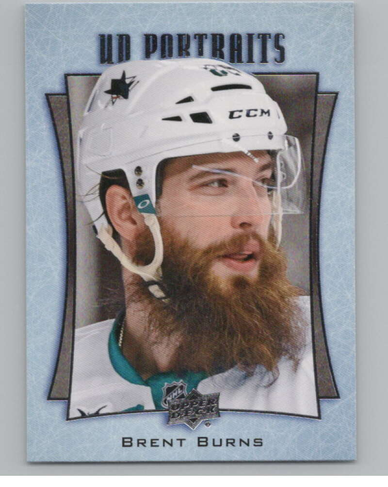 2016-17  UD Portraits #P-42 Brent Burns   San Jose Sharks  V104876 Image 1