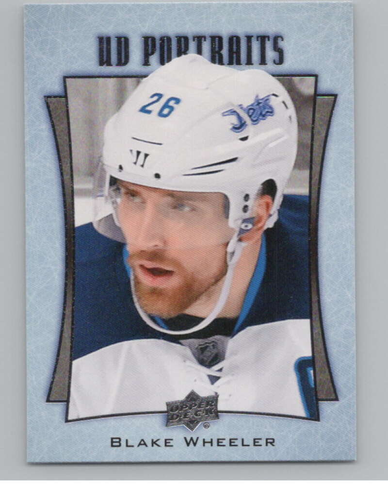 2016-17  UD Portraits #P-44 Blake Wheeler   Winnipeg Jets  V104878 Image 1