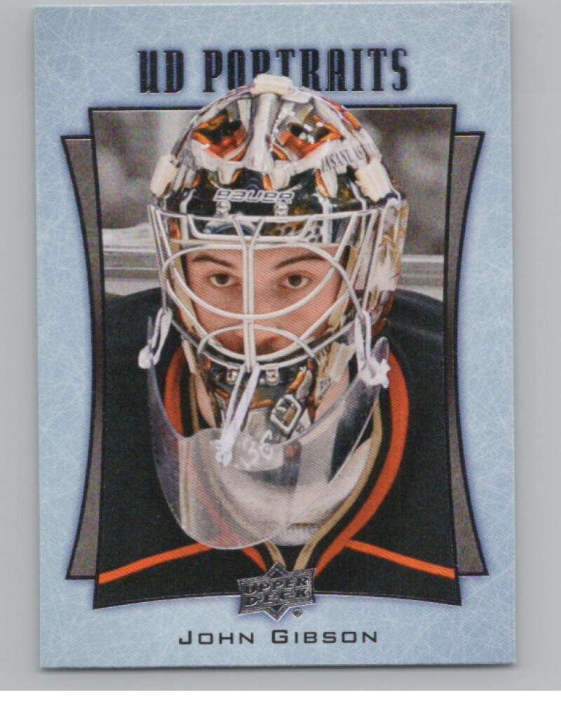 2016-17  UD Portraits #P-47 John Gibson   Anaheim Ducks  V104881 Image 1