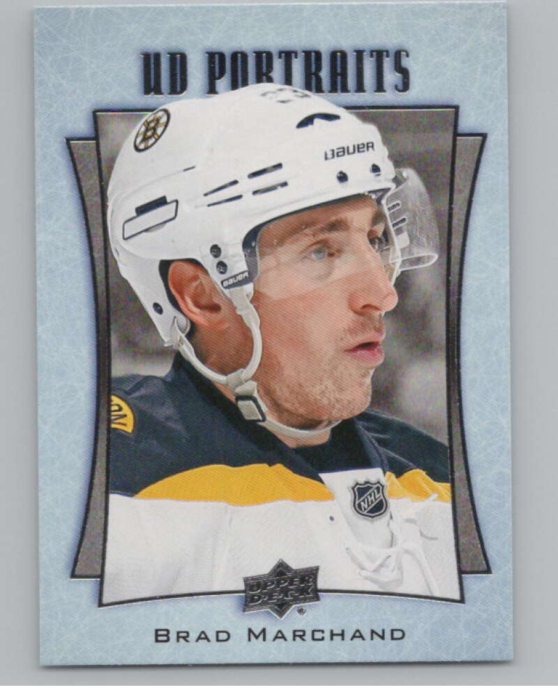 2016-17  UD Portraits #P-48 Brad Marchand   Boston Bruins  V104882 Image 1