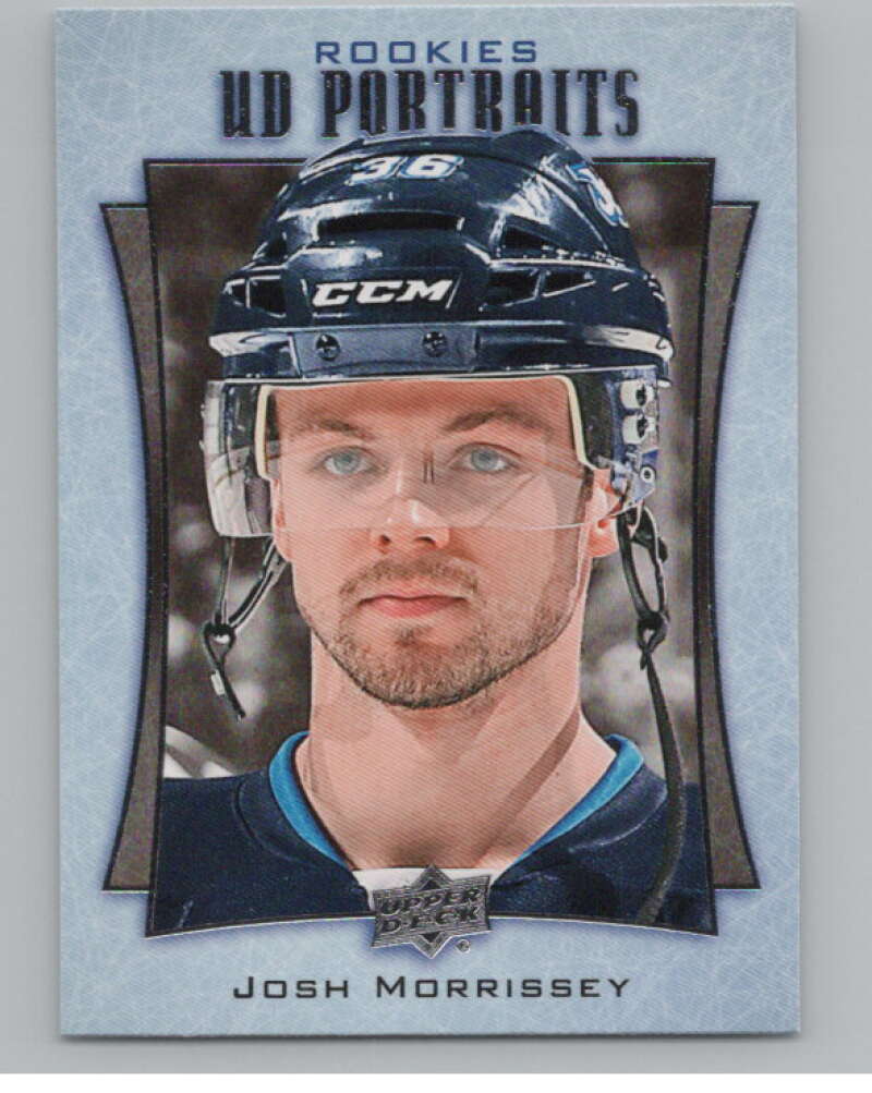2016-17  UD Portraits #P-55 Josh Morrissey Rookies  Winnipeg Jets  V104886 Image 1