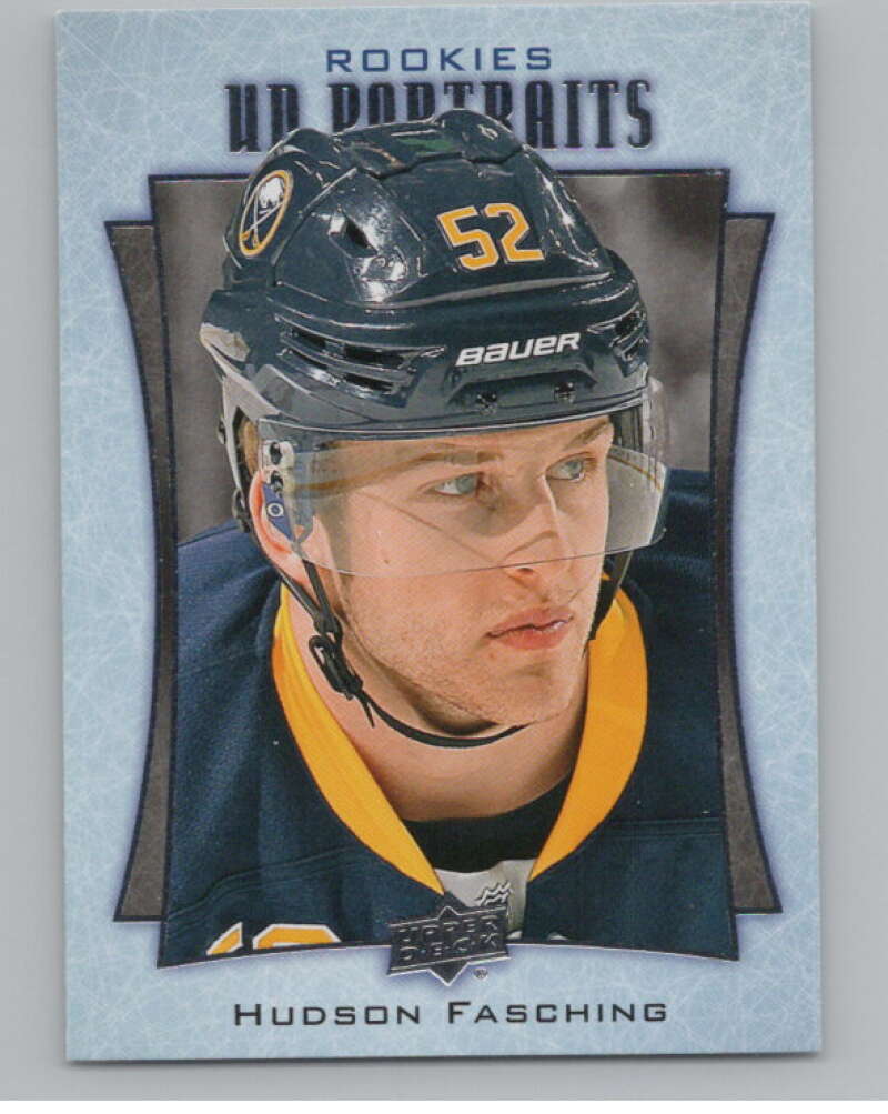 2016-17  UD Portraits #P-59 Hudson Fasching Rookies  Buffalo Sabres  V104889 Image 1