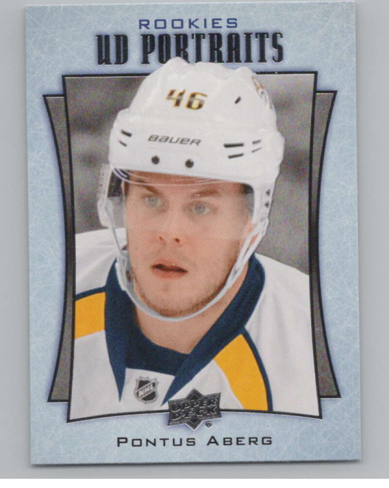 2016-17  UD Portraits #P-62 Pontus Aberg  Nashville Predators  V104892 Image 1