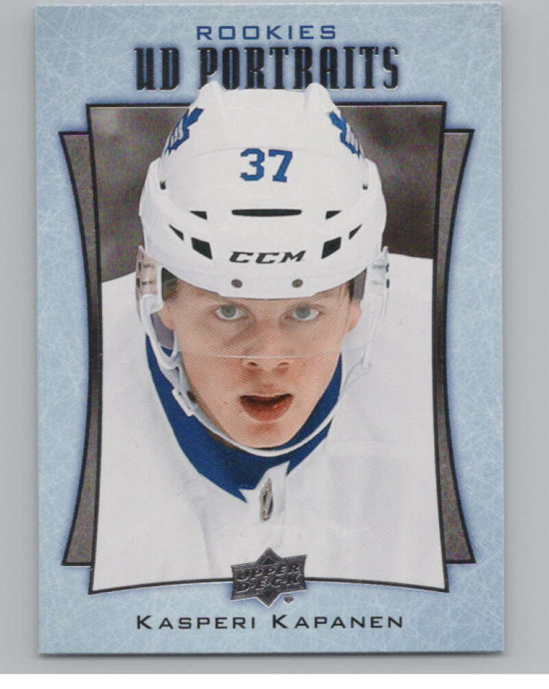 2016-17  UD Portraits #P-69 Kasperi Kapanen  Toronto Maple Leafs  V104899 Image 1