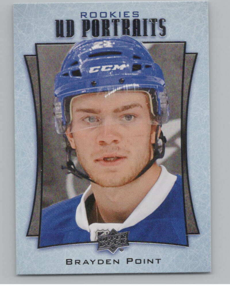 2016-17  UD Portraits #P-79 Brayden Point  Tampa Bay Lightning  V104909 Image 1
