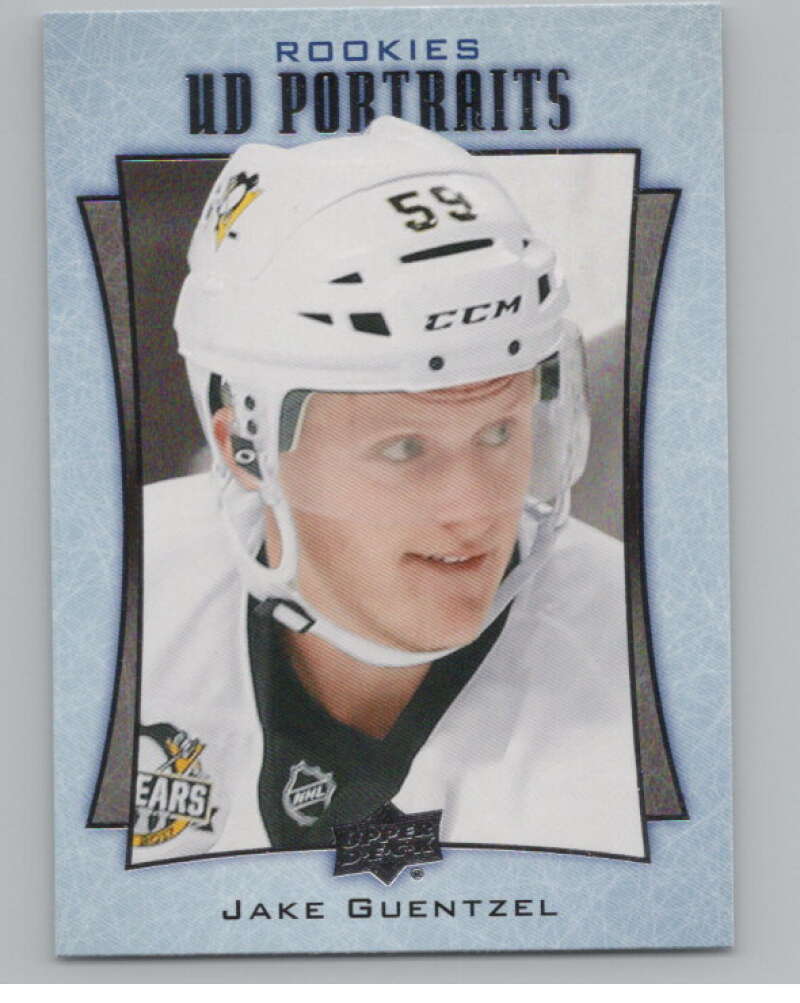 2016-17  UD Portraits #P-80 Jake Guentzel  Pittsburgh Penguins  V104910 Image 1