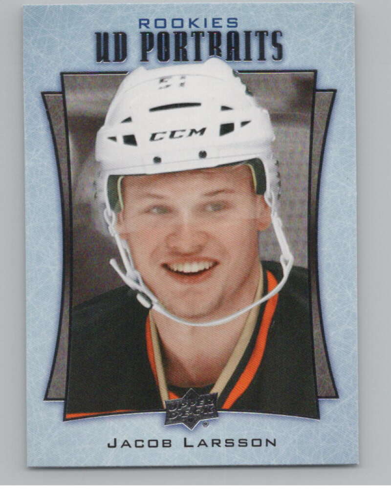 2016-17  UD Portraits #P-82 Jacob Larsson  Anaheim Ducks  V104911 Image 1