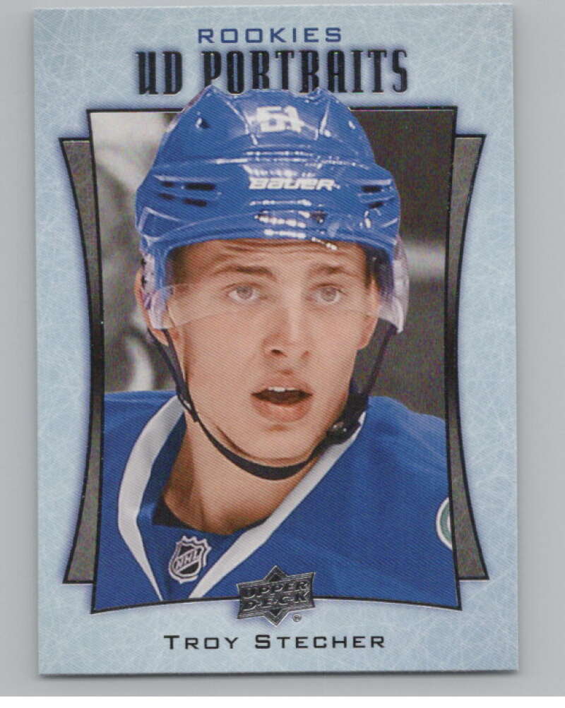 2016-17  UD Portraits #P-85 Troy Stecher  Vancouver Canucks  V104914 Image 1