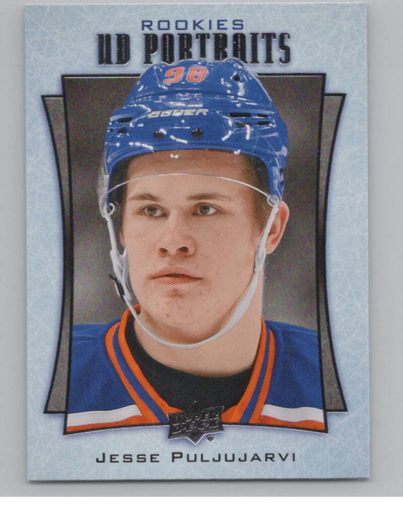 2016-17  UD Portraits #P-87 Jesse Puljujarvi  Edmonton Oilers  V104916 Image 1