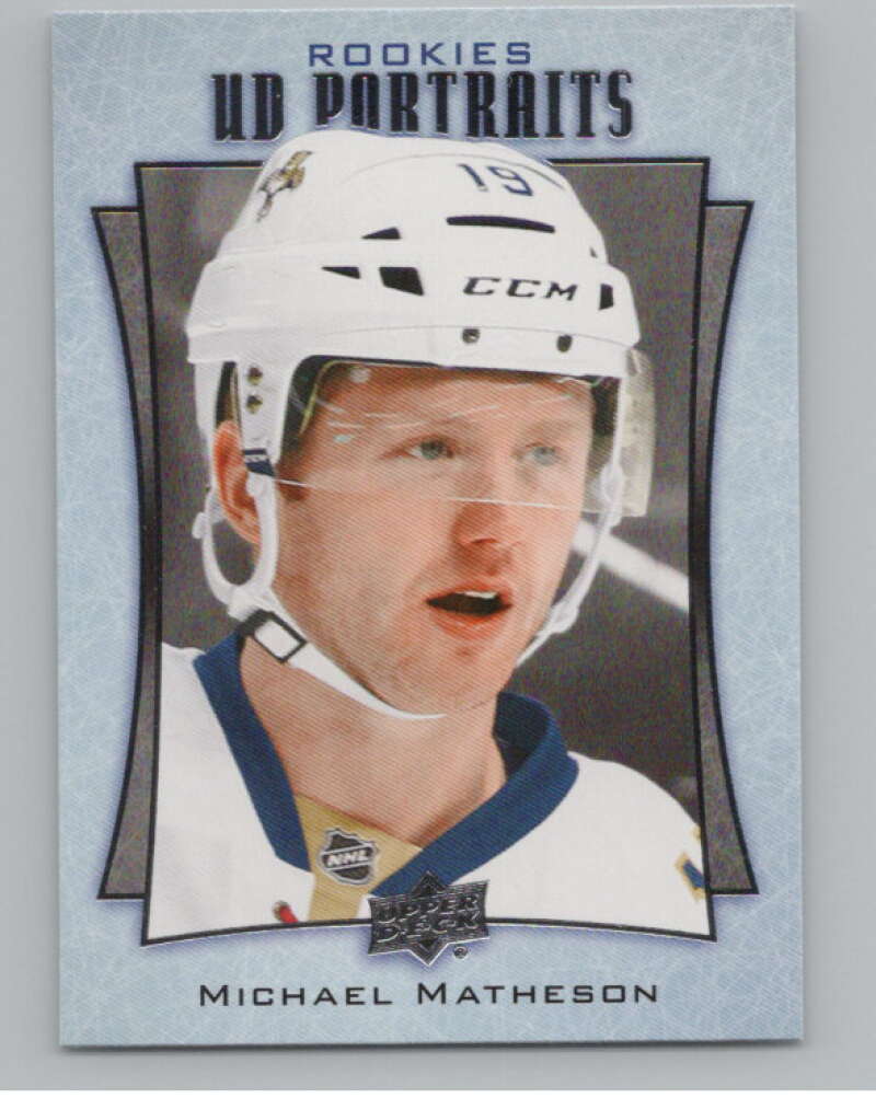 2016-17  UD Portraits #P-88 Michael Matheson  Florida Panthers  V104917 Image 1