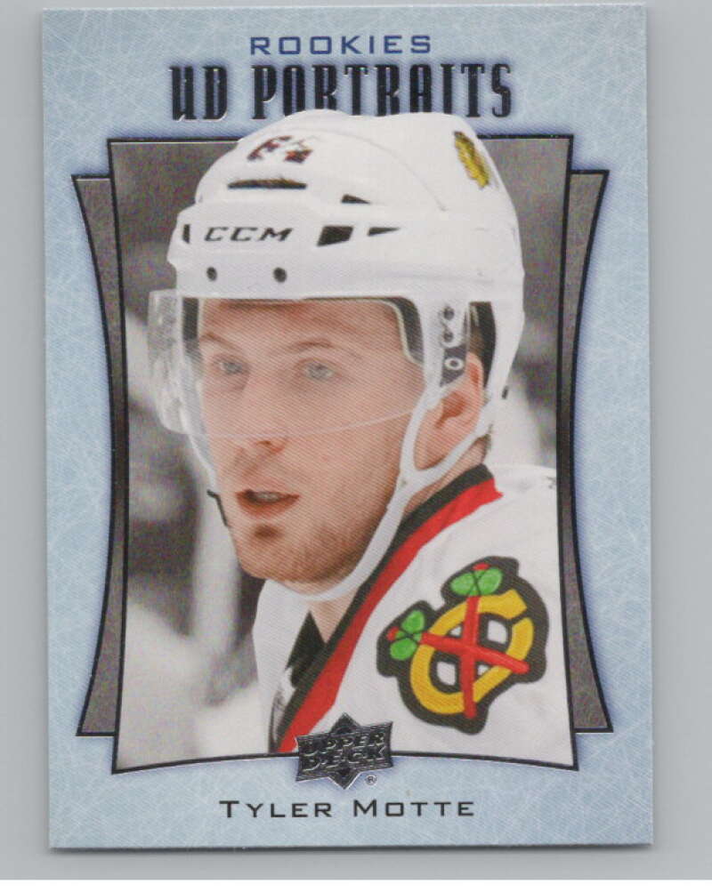 2016-17  UD Portraits #P-90 Tyler Motte  Chicago Blackhawks  V104919 Image 1