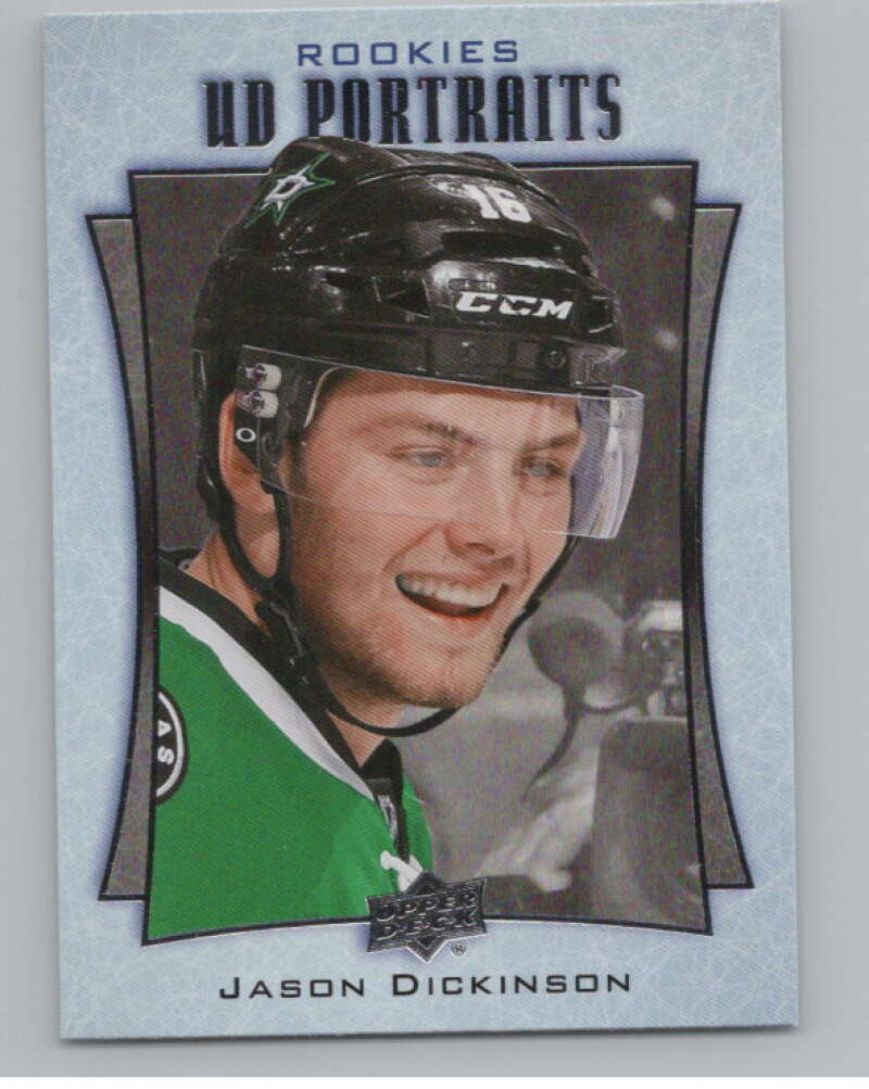 2016-17  UD Portraits #P-92 Jason Dickinson  Dallas Stars  V104921 Image 1