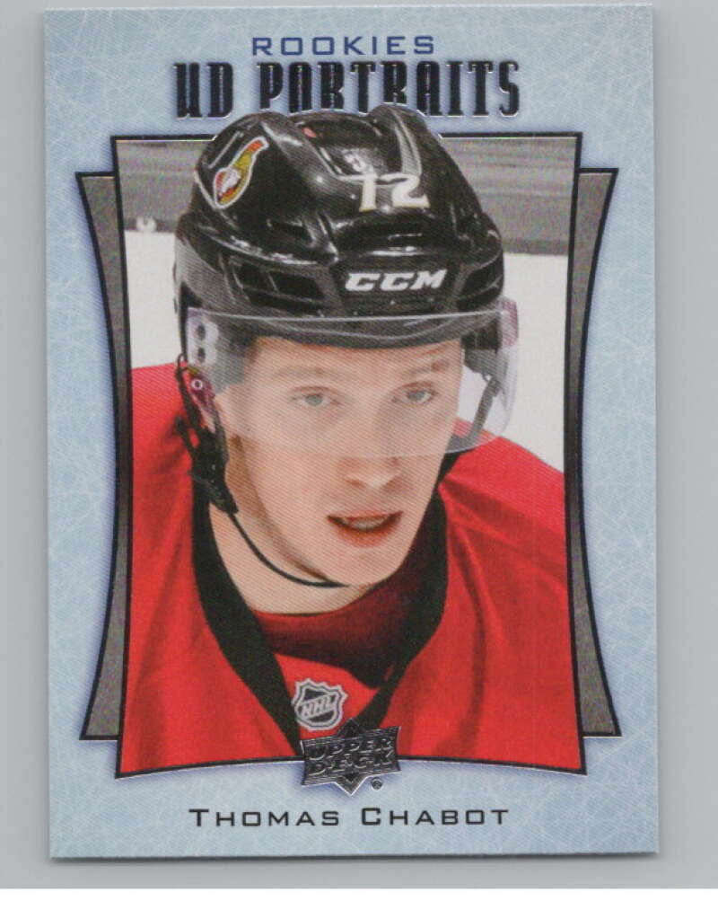 2016-17  UD Portraits #P-93 Thomas Chabot  Ottawa Senators  V104922 Image 1