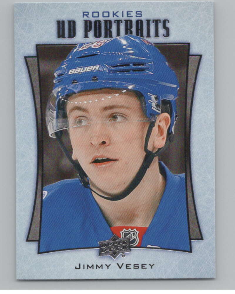 2016-17  UD Portraits #P-97 Jimmy Vesey  New York Rangers  V104926 Image 1