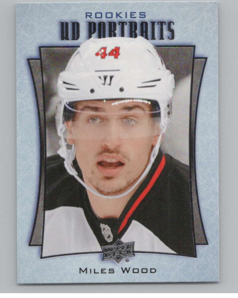 2016-17  UD Portraits #P-103 Miles Wood  New Jersey Devils  V104932 Image 1