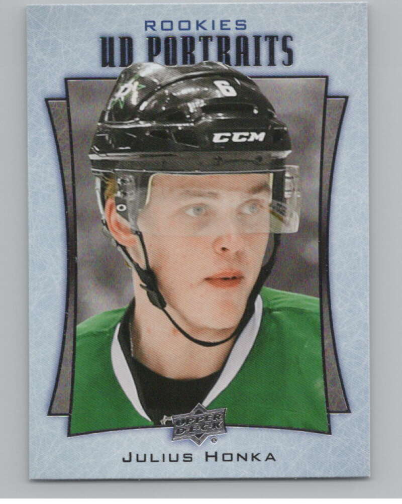 2016-17  UD Portraits #P-105 Julius Honka  Dallas Stars  V104934 Image 1